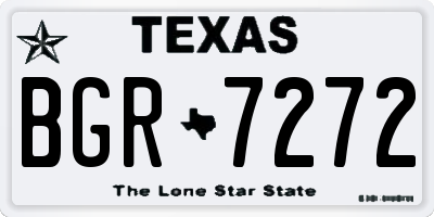 TX license plate BGR7272