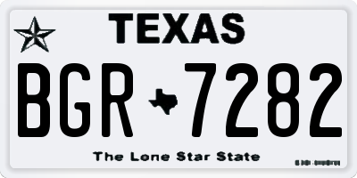 TX license plate BGR7282
