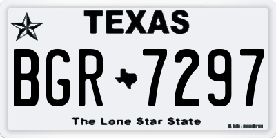 TX license plate BGR7297