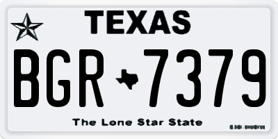 TX license plate BGR7379