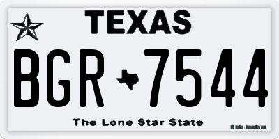 TX license plate BGR7544