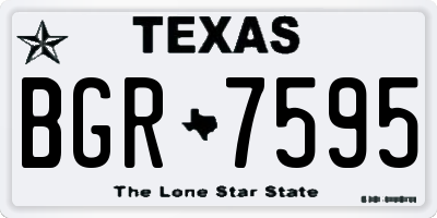 TX license plate BGR7595