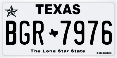 TX license plate BGR7976