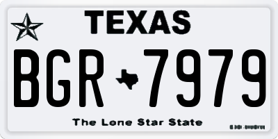 TX license plate BGR7979