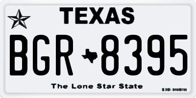 TX license plate BGR8395