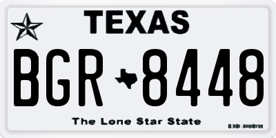 TX license plate BGR8448