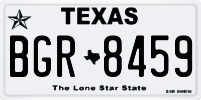 TX license plate BGR8459