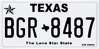TX license plate BGR8487