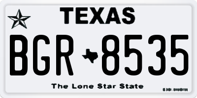 TX license plate BGR8535