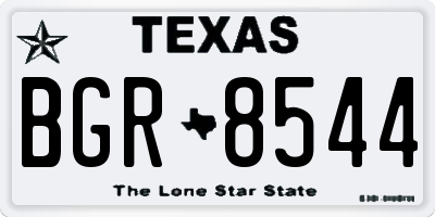 TX license plate BGR8544