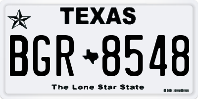 TX license plate BGR8548