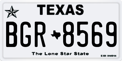 TX license plate BGR8569