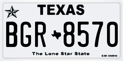 TX license plate BGR8570