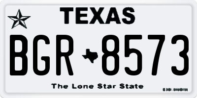TX license plate BGR8573