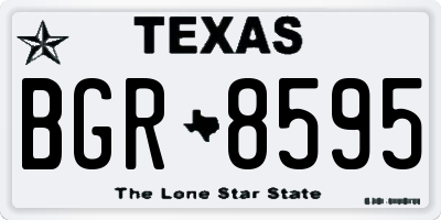 TX license plate BGR8595