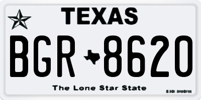 TX license plate BGR8620