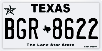 TX license plate BGR8622