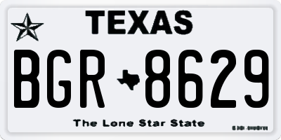 TX license plate BGR8629