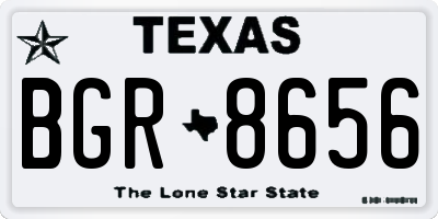TX license plate BGR8656