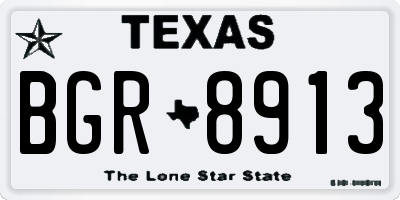 TX license plate BGR8913