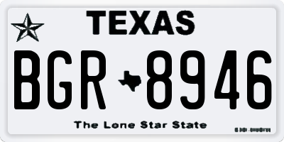 TX license plate BGR8946