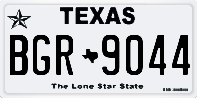 TX license plate BGR9044