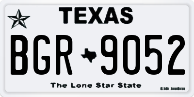 TX license plate BGR9052