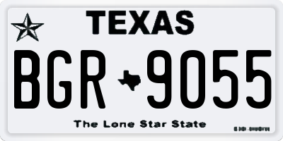 TX license plate BGR9055