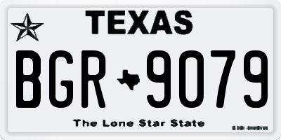 TX license plate BGR9079