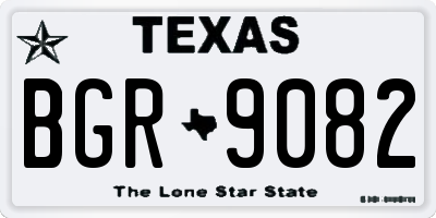 TX license plate BGR9082