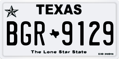 TX license plate BGR9129
