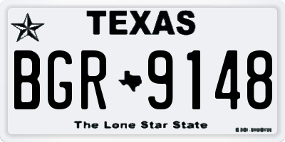 TX license plate BGR9148