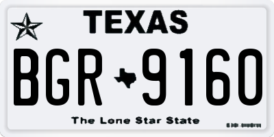 TX license plate BGR9160