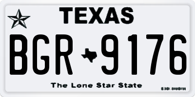 TX license plate BGR9176