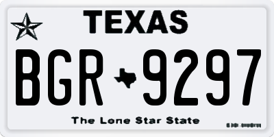TX license plate BGR9297