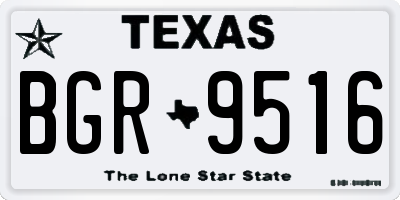 TX license plate BGR9516