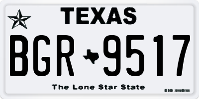 TX license plate BGR9517