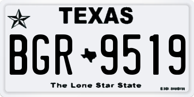 TX license plate BGR9519