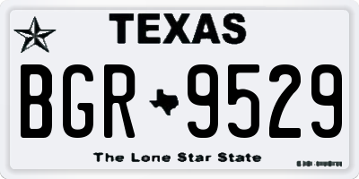 TX license plate BGR9529