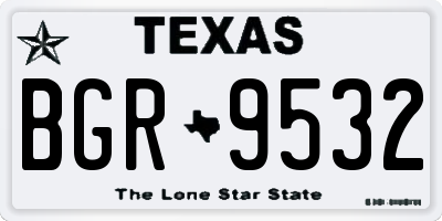 TX license plate BGR9532