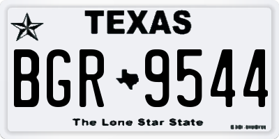 TX license plate BGR9544