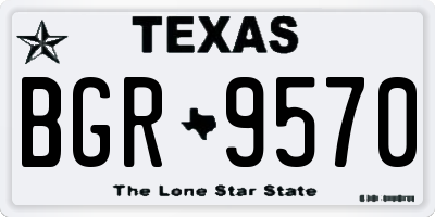 TX license plate BGR9570