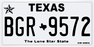 TX license plate BGR9572