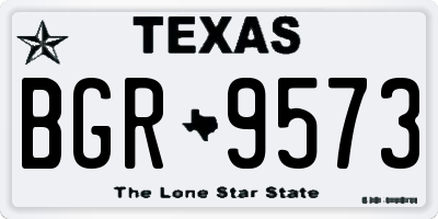TX license plate BGR9573