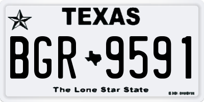 TX license plate BGR9591