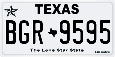 TX license plate BGR9595