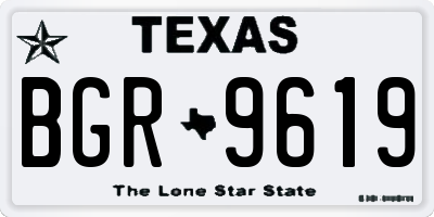 TX license plate BGR9619