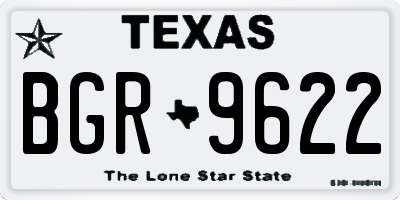 TX license plate BGR9622