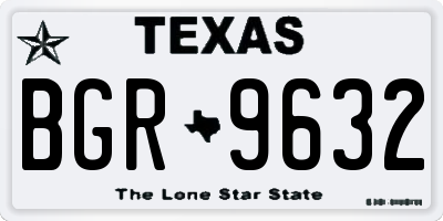 TX license plate BGR9632