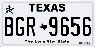 TX license plate BGR9656